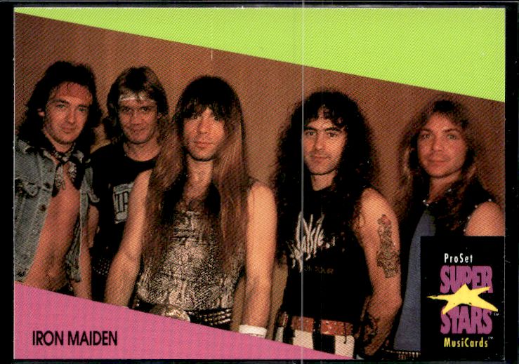 1991 Pro Set SuperStars MusiCards (UK Edition) #64 Iron Maiden