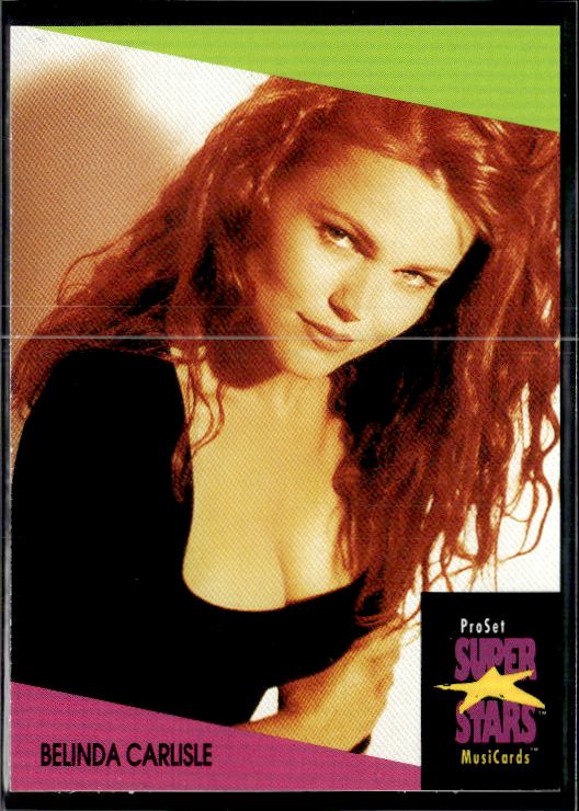 1991 Pro Set SuperStars MusiCards (UK Edition) #17 Belinda Carlisle