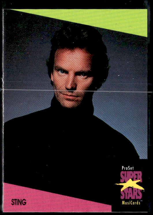 1991 Pro Set SuperStars MusiCards #95 Sting