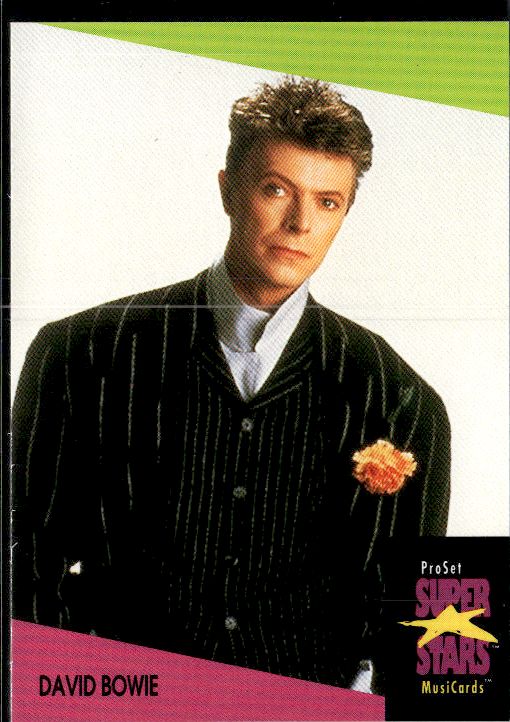 1991 Pro Set SuperStars MusiCards (UK Edition) #11 David Bowie