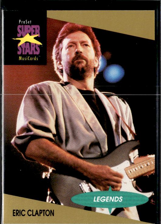 1991 Pro Set SuperStars MusiCards #3 Eric Clapton