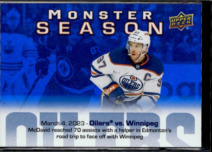 2023-24 Upper Deck #MS-64 Connor McDavid Monster Season