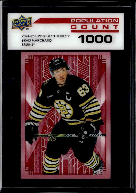 2024-25 Upper Deck #PC-43 Brad Marchand Population Count 1000