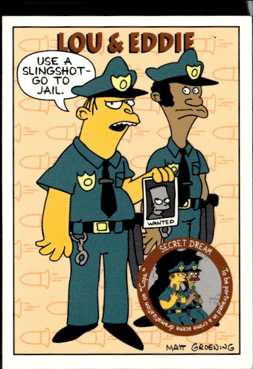 1994 SkyBox The Simpsons Series II #S3 Lou & Eddie