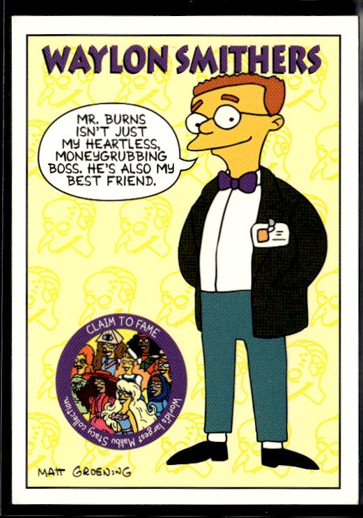 1994 SkyBox The Simpsons Series II #S8 Waylon Smithers