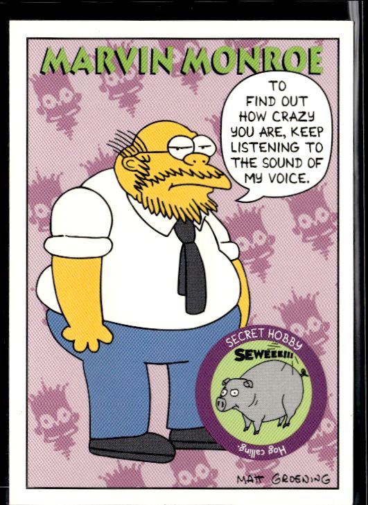 1994 SkyBox The Simpsons Series II #S9 Marvin Monroe
