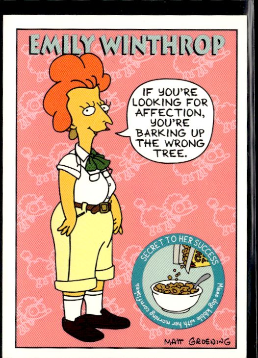 1994 SkyBox The Simpsons Series II #S21 Emily Winthrop