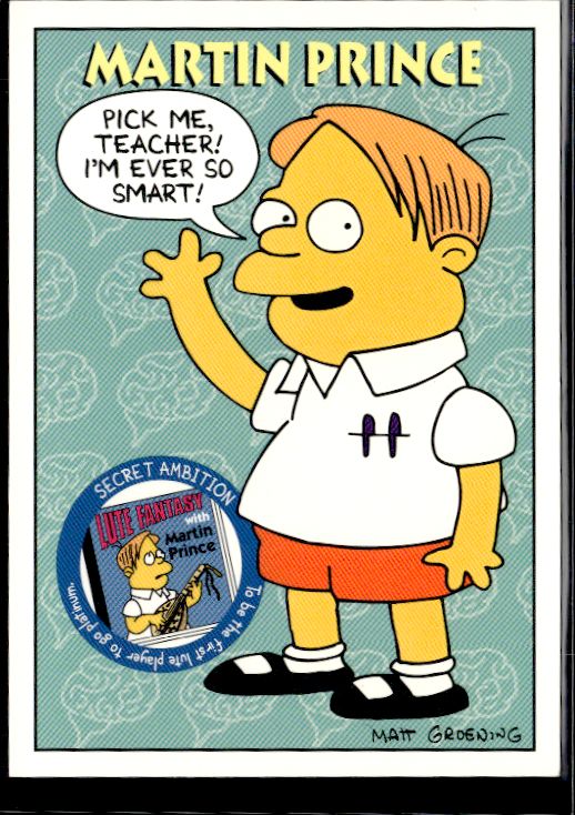 1994 SkyBox The Simpsons Series II #S23 Martin Prince