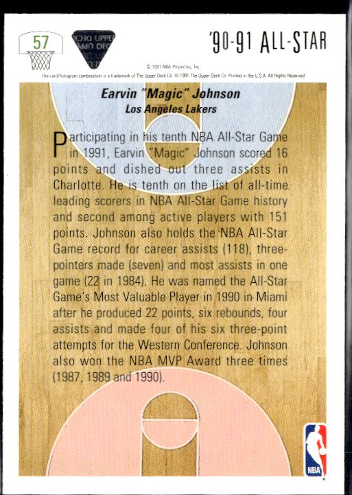 1991-92 Upper Deck #57 Magic Johnson