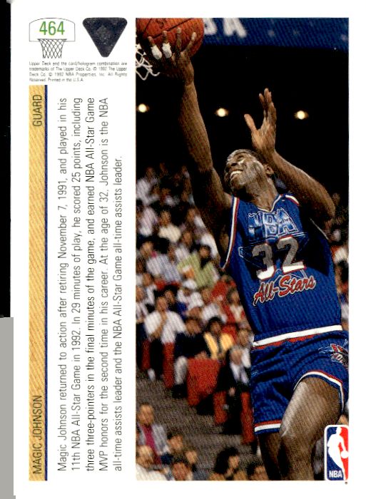 1991-92 Upper Deck #464 Magic Johnson