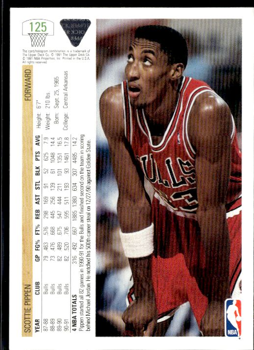 1991-92 Upper Deck #125 Scottie Pippen