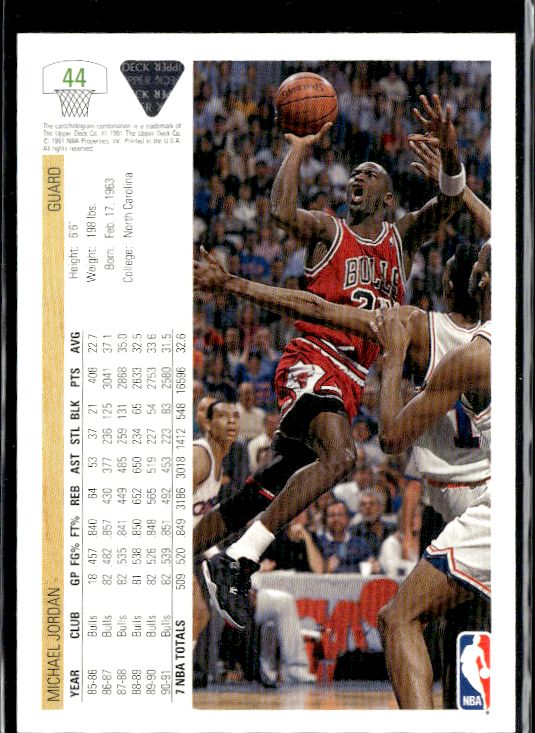 1991-92 Upper Deck #44 Michael Jordan
