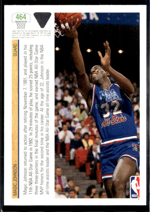 1991-92 Upper Deck #464 Magic Johnson