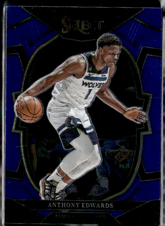 2022-23 Panini Select #46 Anthony Edwards Blue Prizms
