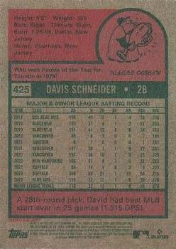2024 Topps Heritage #425 Davis Schneider