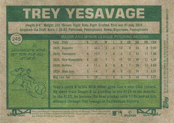 2026 Topps Heritage #245 Trey Yesavage